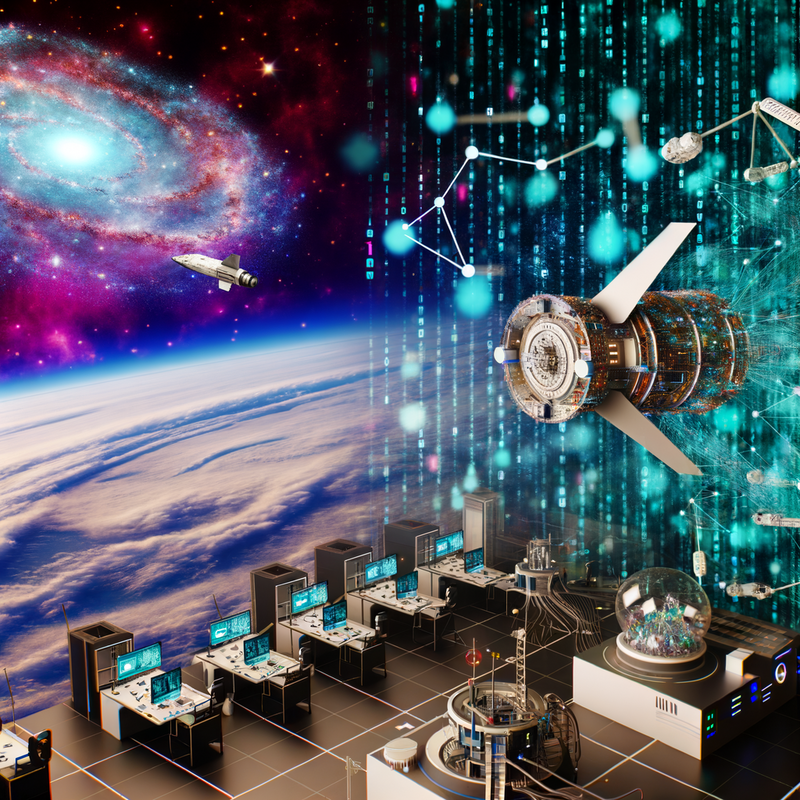 AI transforms space exploration with STEM innovation.