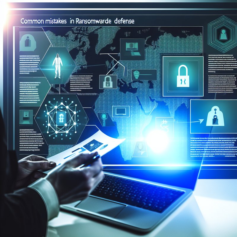 25% increase in ransomware: How to protect your business in 2025? - Infographic on common mistakes in ransomware defense